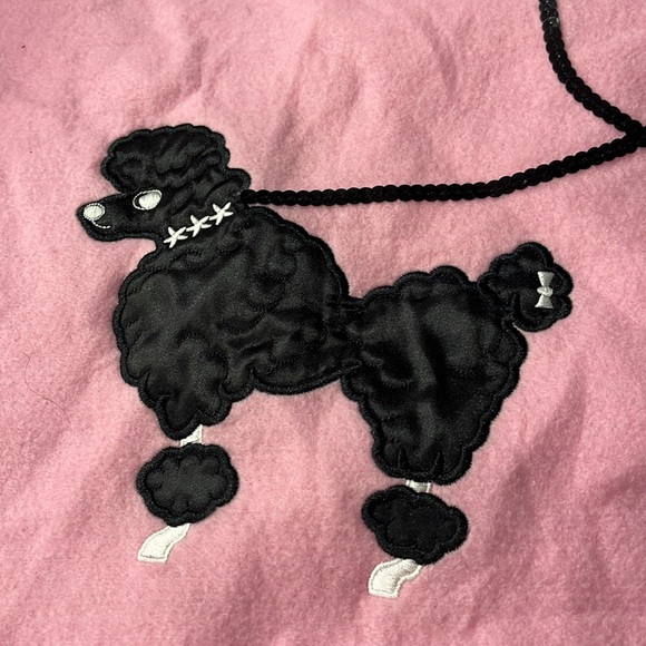 Felt Poodle skirt & skate.  Adult XL with elastic waist. - Picture 5 of 5